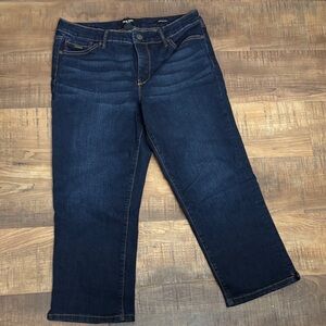 Nine West Christie Capri dark Blue Women's jeans denim size 8